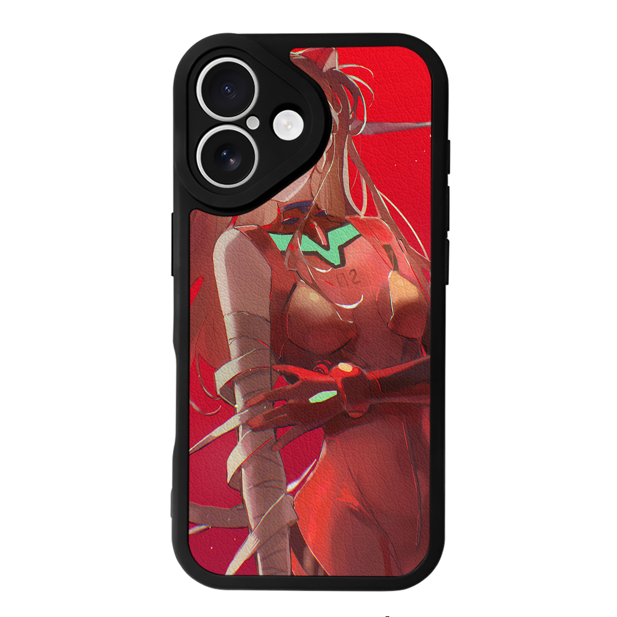（画像用） EVA 新世紀エヴァンゲリオン 【iPhone 16シリーズ対応】シリコンスマホケース（レザー調） 材質：シリコン